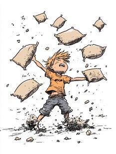 漫画角色林小雨头像插画